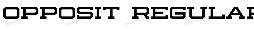 Opposit Regular字体转换